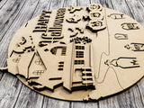 Happy Halloween Haunted Mansion DIY Unfinished Kit