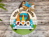 Home Sweet Gnome Truck Door Hanger - Finished