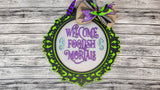 Welcome Foolish Mortals Haunted Mansion Mirror Door Hanger - Finished