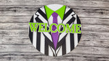 Beetlejuice Suit Door Hanger - Finished