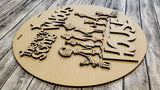 There's Some WHOS in this HOUSE Door Hanger DIY Unfinished Kit