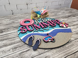 Hello Summer Pool Door Hanger DIY Unfinished Kit