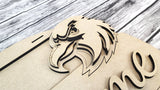Welcome Bald Eagle Door Hanger DIY Unfinished Kit