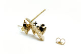 Holy Family Hearts® Earrings in Gold Vermeil
