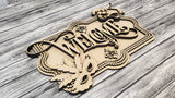Welcome Mardi Gras Door Hanger DIY Unfinished Kit