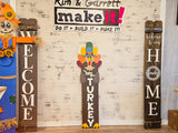 Hey Turkey Vertical Porch Leaner DIY Unfinished Kit