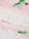 Sweet Cherry Sequins Cute Dress