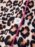 Mommy & Me Leopard Print Ruffle Pajama Set