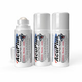 AcuPlus 3 oz Pain Relief Roll-On 3 Pack – Hands-Free Menthol Pain Relief for Muscles and Joints