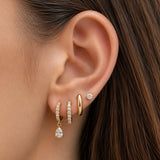 Pear Drop Hoops