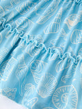 Spring Ocean Girls Strap Dress