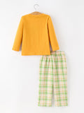 Thanksgiving Turkey Smocked Boys Pant Set