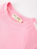 Girls Bow Trim Sweatshirt and Pants Set