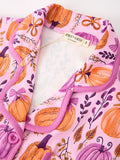 Mommy & me Halloween Pumpkin Pajama Set