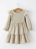Mommy & Me Fall Plaid Dresses & Baby Bubble