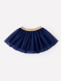 FALL Girls Navy Fox Sequin Tulle Tutu Skirt