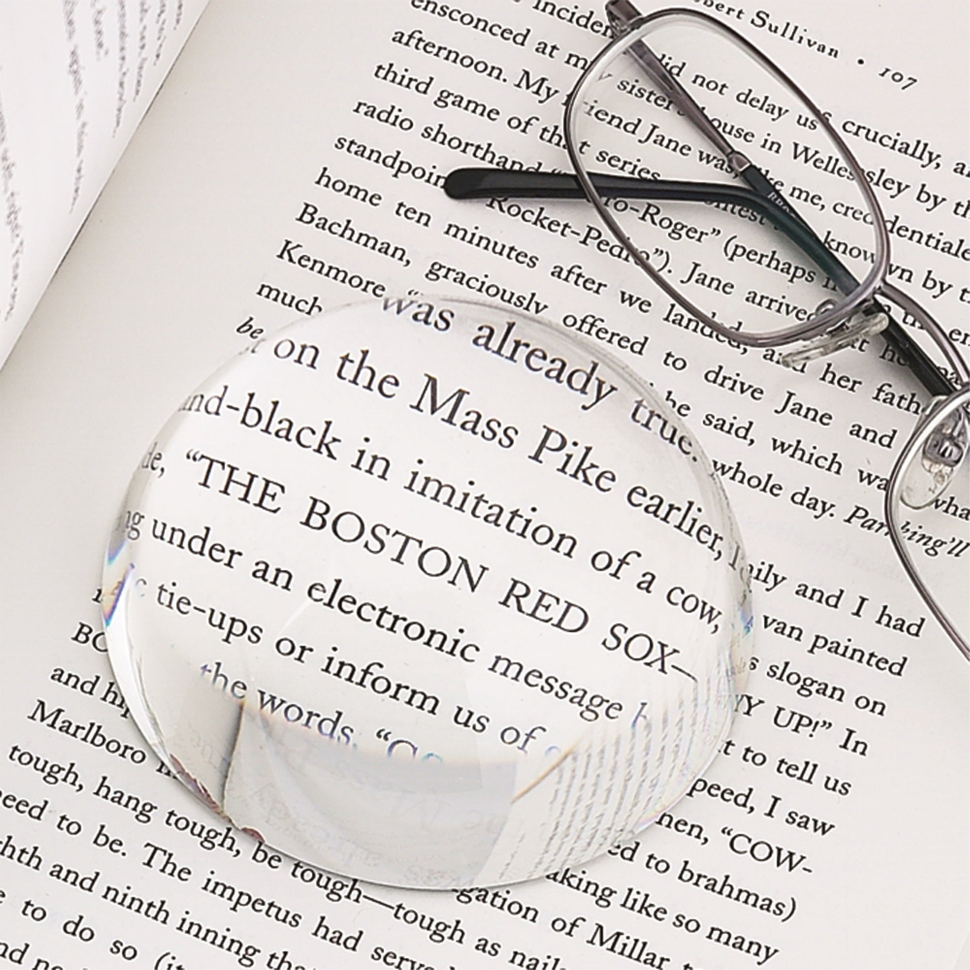 Dome Paperweight, Optic Glass 3 Dia