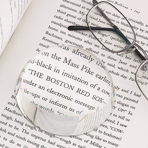 Dome Paperweight, Optic Glass 3 Dia