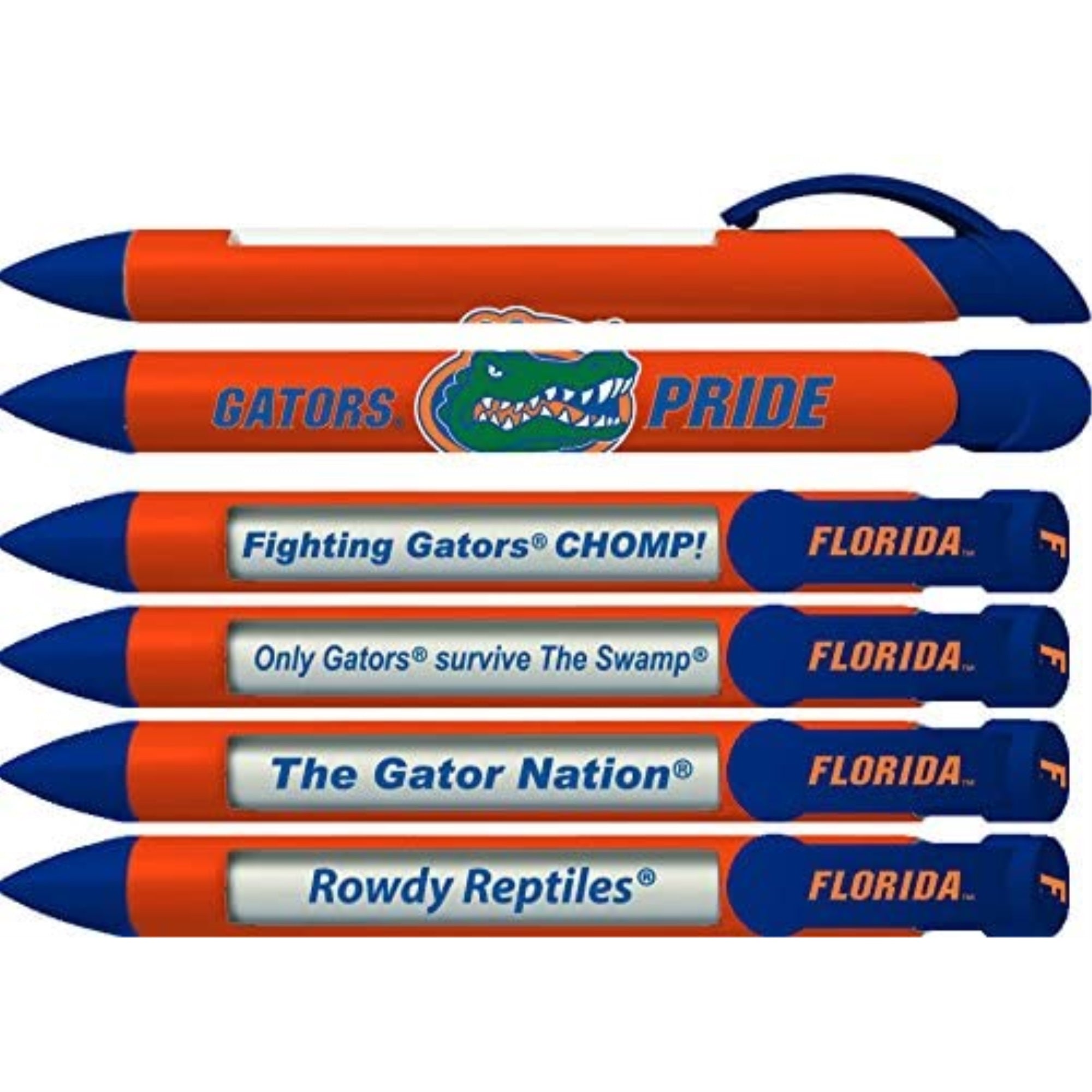 Florida Gators Braggin' Rights Rotating Message 6 Pen Set 20526