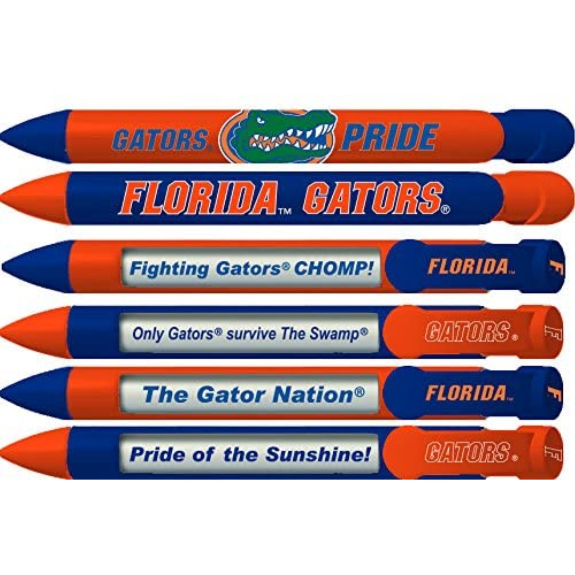 Florida Gators Braggin' Rights Rotating Message 6 Pen Set 20526