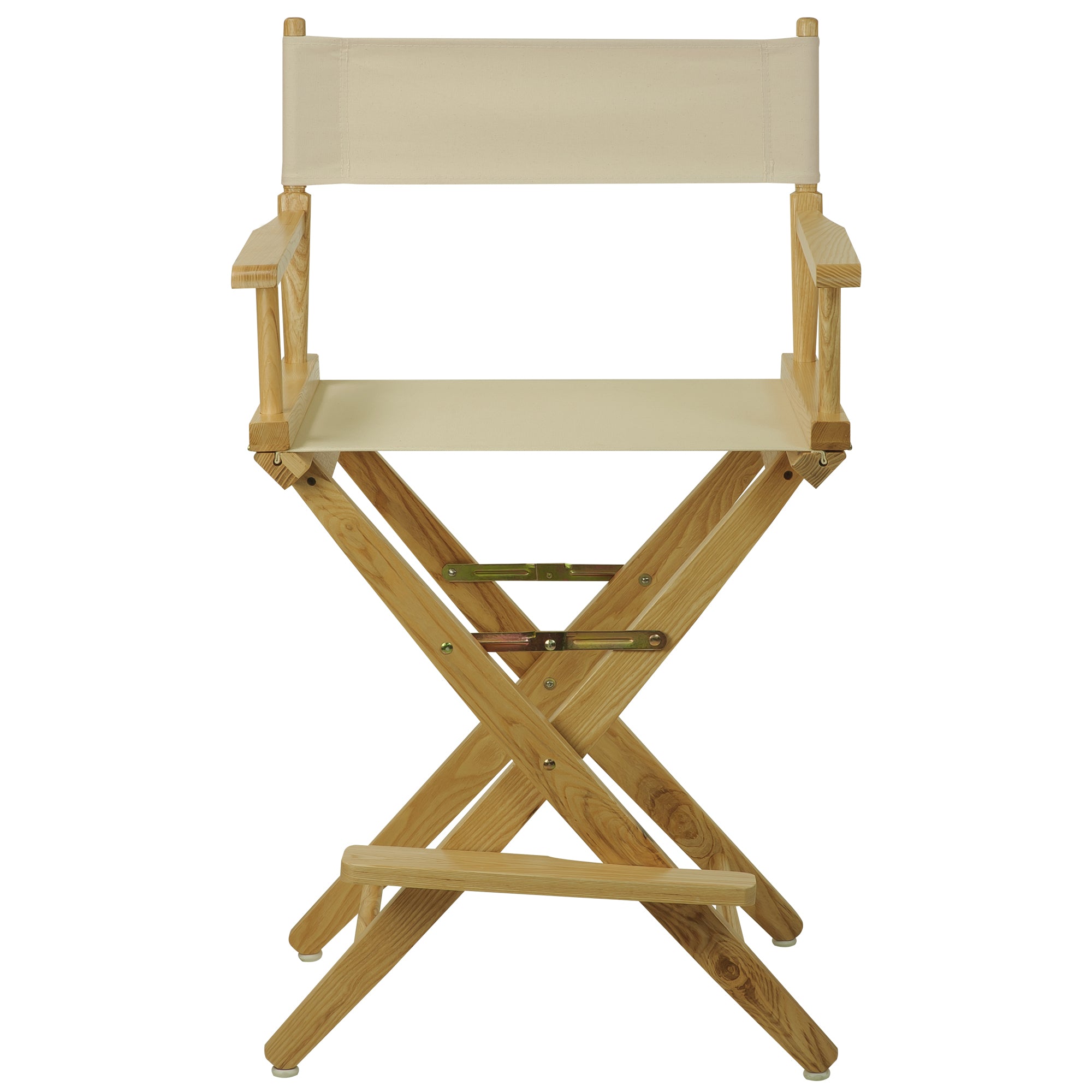 Extra-Wide Premium 24 Directors Chair Natural Frame W/Natural Color Cover