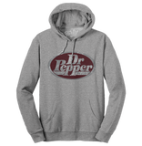 Dr Pepper Silver Logo Pullover Hooded Sweatshirt - Gray