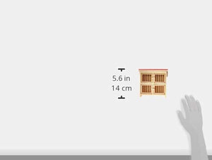 Alexander Taron 043-003-1 Dregeno Easter Figures-Rabbit Hutch-5' H X 5' W X 3' D, Brown