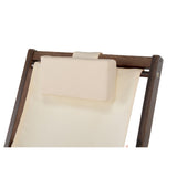 Romantic Collection Canvas Sling Chairs With Cup And Wine Holder And End Table