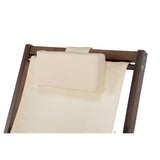 Romantic Collection Canvas Sling Chair With Cup And Wine Holder