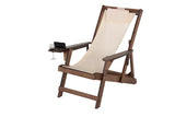 Romantic Collection Canvas Sling Chair With Cup And Wine Holder