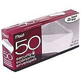 Boxed Peel & Stick Envelopes 3.625X6.5 55/Pkg-Security #6