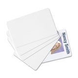 Baumgartens PVC ID Card,CR80 2.12 x 3.37 Recycled 100 / Pack Gray