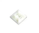 Globomotive Self Adhesive Zip Cable Tie Mount For Wire, Clips, Cable Management Cable Tie Anchors Organizer (25 Mm X 25 Mm, Pa