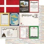 Scrapbook Customs Denmark Travel Journal 12 x 12 DoubleSided Scrapbook Paper 1 Sheet (36889)