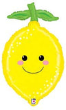 Betallic Produce Pals Lemon Foil Mylar Party Balloon, 29, Multicolor