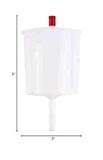 Communion Cup Filler - No Drip Dispenser - One Handed Button Release - Stainless Steel Stem - 8 oz