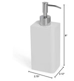 Kassatex Lacca Bath Accessories Lotion Dispenser, White