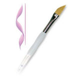 SoftGrip Golden Taklon Dagger Brush1/4 Width