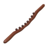 Acutree Wooden Massage Roller Stick, Gua Sha Therapy Tool, Body Massager For Neck, Shoulder, Back, 32 Cm (8 Ball)
