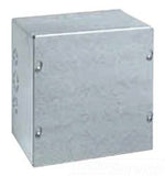 Wiegmann SC101006 SCSeries NEMA 1 Screw Cover Wallmount Pull Box with Knockouts, Painted Steel, 10 x 10 x 6