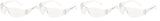 MCR Safety CL010 Checklite Safety Glasses with Clear Frame and Clear Lens, 1Pair