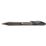 Clear Barrel Roller Ball Retractable Gel Pen, 12/Pack [Set of 2]