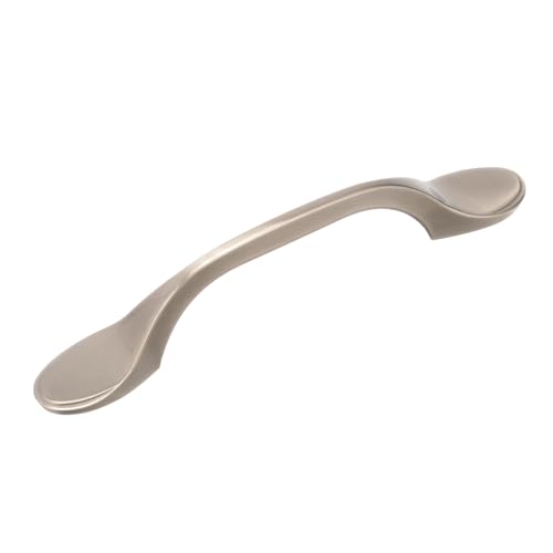 Amerock Cabinet Pull Satin Nickel 3 Inch (76 Mm) Center-To-Center Ravino 1 Pack Drawer Pull Drawer Handle Cabinet Hardwa