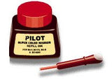 2 Pack Pilot Pen 43700 1oz Refill Ink for Permanent Markers Red (SCRFRED)