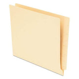 End Tab File Folders, Straight Tab, Letter, Manila, 75/Box