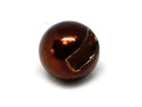 FullingMill Slotted Tungsten Beads - Metallic Brown 3.8mm