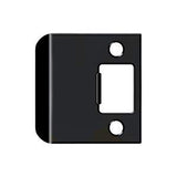 Deltana SPE225 21/4 x 13/4 Overall: 21/4Extended Lip Strike Plate, Paint Black