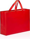JOURNEY JOY FABRIC MATT RED GIFTING BAGS FOR CHRISTMAS,WEDDINGS,RETURN GIFT,PARTY GIFTING BAGS (PACK OF10) SIZELARGE 15x12x4