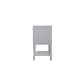 Elegant Decor 2 Doors Cabinet 24 In. X 18 In. X 34 In. In Grey