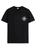 ADRO Tshirt for Men | Printed T Shirt for Men | 100% Cotton Tshirt | Graphic Printed T-Shirt | Chest Printed Tshirt | Unisex Tshirt | T-Shirts Men| RN24-STICK-COMP-BL-S Black,Black